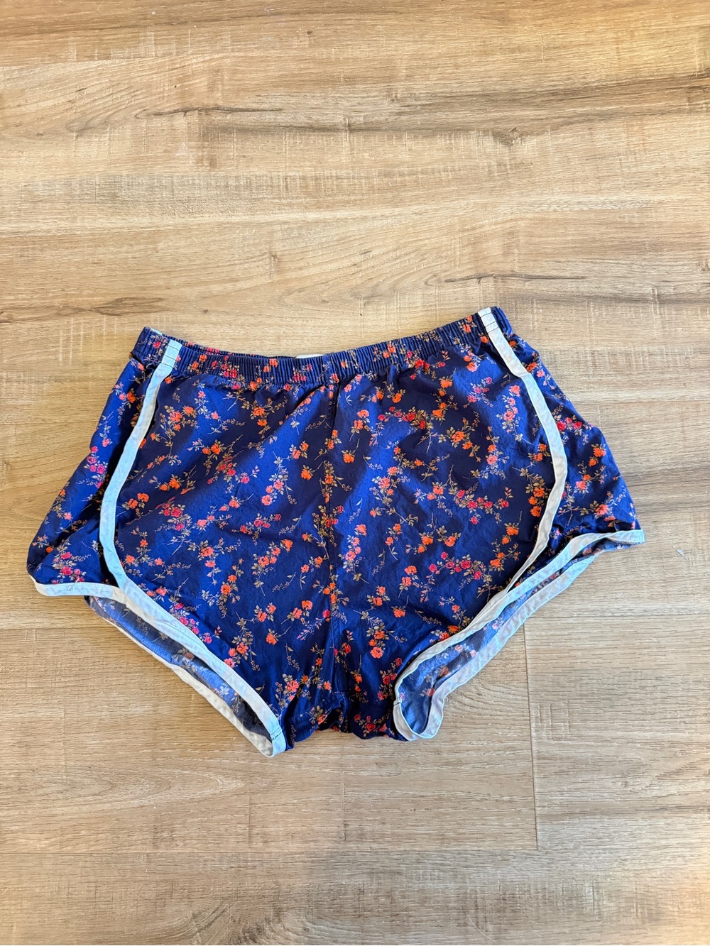 Ann Mashburn 100% Cotton Floral Shorts Retro S